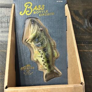 Brand new! BASS fish bottle opener.